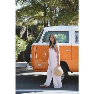 Beachwood Baby The Luna Blush Pink Minimal Casual
Jumpsuit Made Italy Size OS